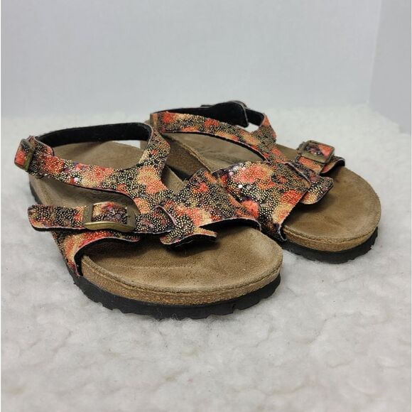 Birki's by Birkenstock Beaded Sandals Womens Size 6 Cute Fall Colors Germany - Picture 1 of 11